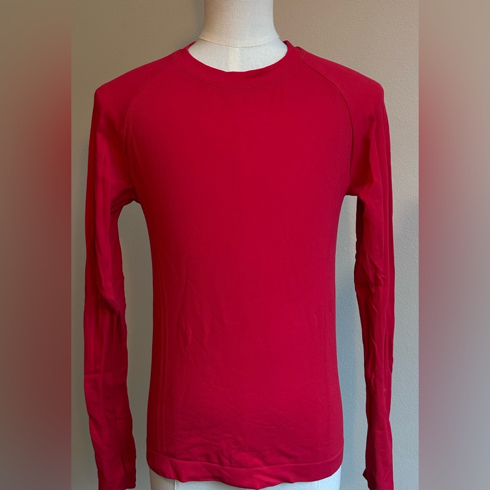 Girls Athletic Red Long Sleeve Top | SIZE KIDS M
